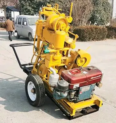 100m 150m 200m Trailer Mounted Hydraulic Borehole Water Well Drill Rig Core Drilling Rig