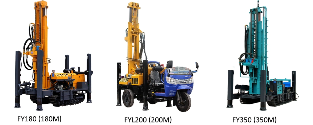 22HP Small Portable Diesel Trailer Mounted Rock Core Borehole Drill Machine 150m Hydraulic Rotary Mine Hole Deep Water Bore Well Drilling Rig