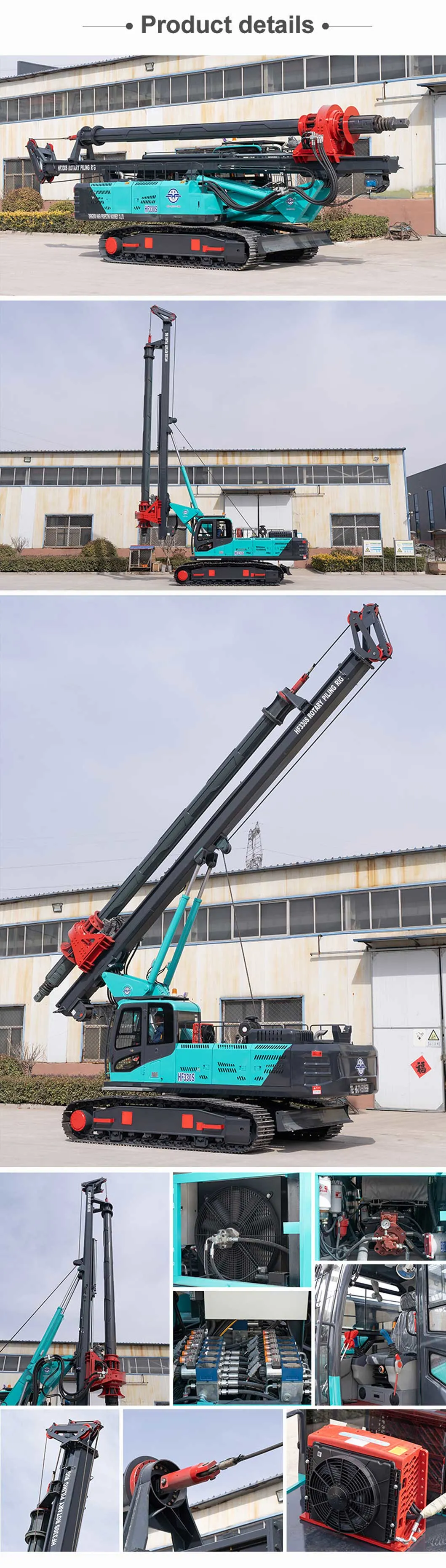 20m 30m 40m Crawler Hydraulic Construction Engineering Mine Drill Rotary Auger Static Pile Driver Drilling Rig